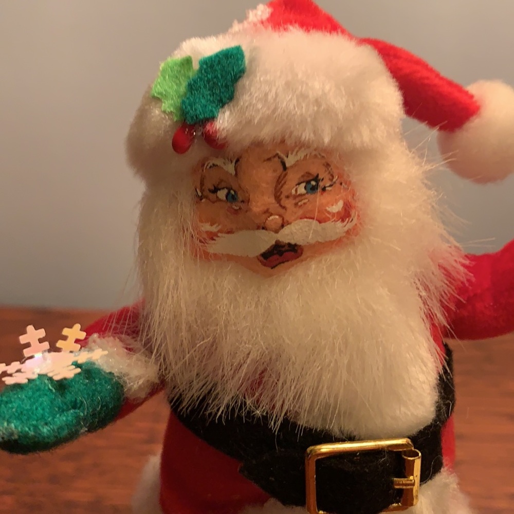 Annalee snowflake Santa Claus